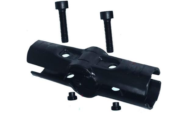 SPCC Steel 4-way Metal Pipe Connectors , Cross Ectrophoresis / Chrome Pipe