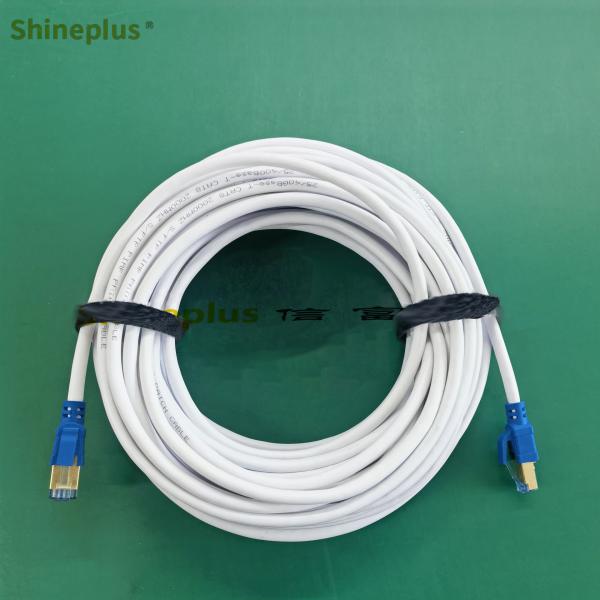 40gbps 2000MHZ CAT8 SFTP Shielded 10 Gigabit Network Round Type Oxygen Free