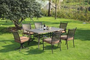 China outdoor garden furniture cast aluminum set-16102 factory