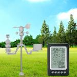 Wind Speed Range 0-50m/S Wireless Digital Weather Station For Home Weather