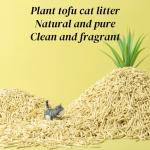 Low Tracking Soybean Corn Cat Litter 100% Plant Tofu Cat Litter Sand