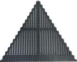 Triangle Transparent Outdoor Advertising LED Screen Foldable