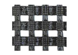 China High Tensile Strength Geogrid for Bridge / Warp Knitting Black Geogrid factory