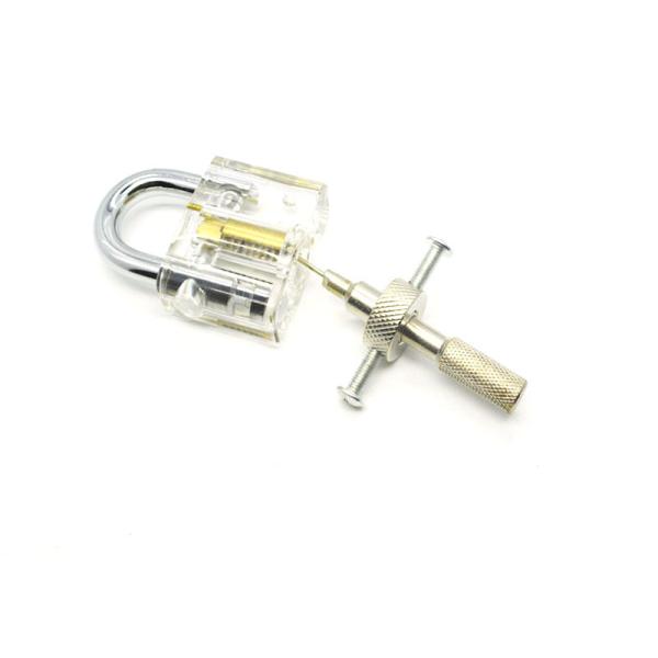 Transparent Diamond Practice Padlock Metal Acrylic Practice Lock Pick Set For