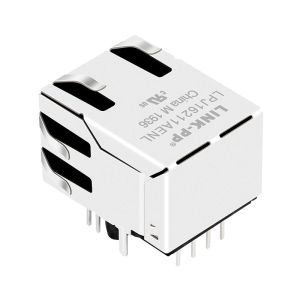 China HFJT1-E2450-L12RL Female RJ45 Connector 100Mbps Ethernet Magjack on sale
