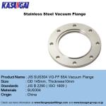 JIS SUS304 VG-FF 65A Stainless Steel Vacuum (VG) Full Face (FF) Flange