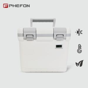 China Phefon 6L White Long Lasting Freezer Medical Ice Box With Temperature Display factory