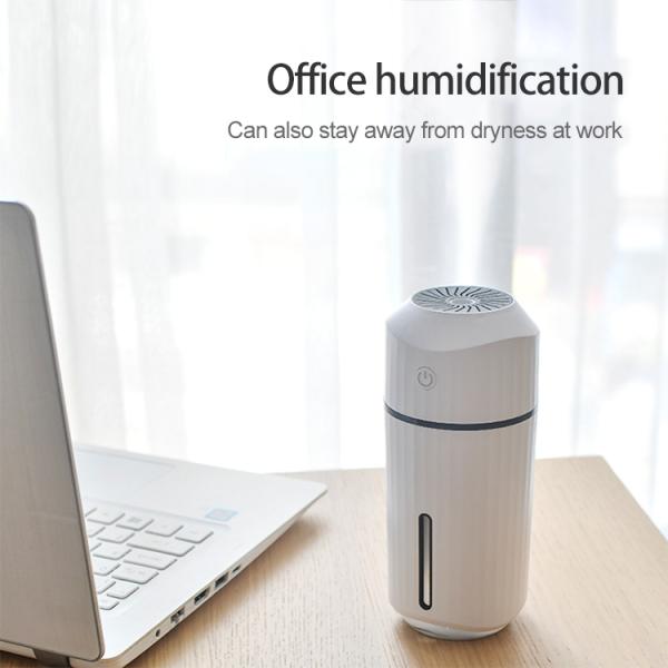 Wholesale 320ML Mini Portable Air Humidifier Cool Mist Nebulizer Silicone Seal Design USB Ultrasonic Air Humidifiers