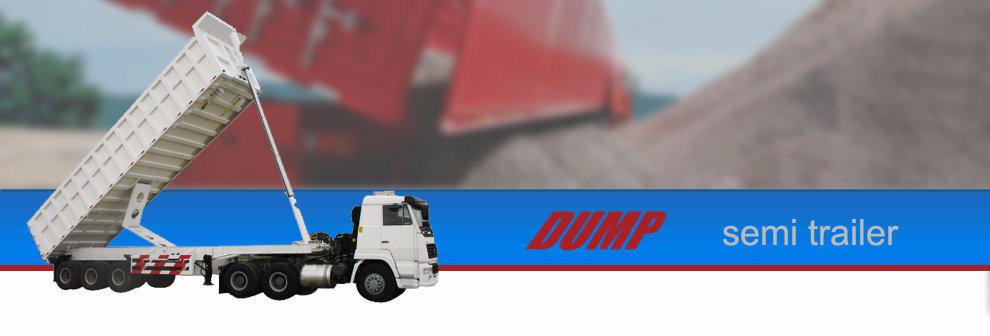 Dual Line Braking System 3 Axles 40Ton Rear Tipper Trailer End Dumping Truck Trailers