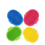 Adjustable Handle Dog Bath Brush TPR Massage Rubber Curry Comb Dog Grooming