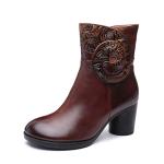 S188 Manufacturers hand-painted three-dimensional flower leather autumn and