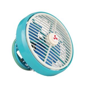 China Blue 8 Inch Oscillating 24V Car Fan on sale