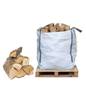 China 4 Panels Breathable PP Woven Bulk Bag 1000-1500 Kgs Loading Weight For Firewood factory