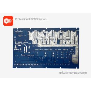 China Prototype PCB &amp;Mass PCB for Blue Soldermask 2L bare PCB ROHS printed circuit board PCB factory