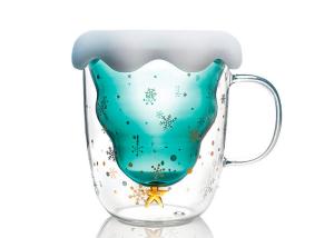 China Christmas Tree Star Wishing Mug Gift Cup Creative Glass High Temperature factory