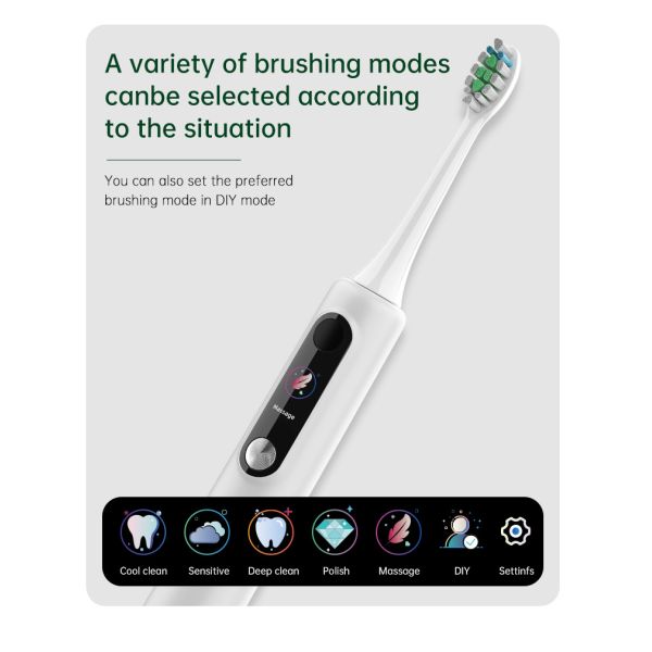 Baolijie SN-P1 Customized Logo Rechargeable Electric Toothbrush with 60 Days Runtime 33600RPM and 1 Year Warranty