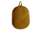 Fabric Potholder wiith Weaved Silionce Grip with Pocket ,Yellow