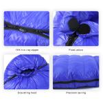 Cold Weather Down Mummy Sleeping Bag Waterproof Blue Childrens Sleeping Bags 20D