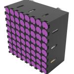5x7 Flip Blade Flip Dot Module 84W Magnetic Column Mounting