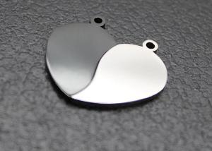 China Titanium steel heart-shaped couple necklace pair stainless steel half-heart splicing hanging tag wholesale engraved logo factory