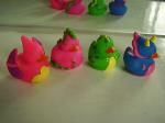 OEM Mini Yellow Personalised Rubber Bath Ducks For Baby Shower Favors