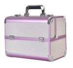 Large Aluminum Beauty Box With Plastic Trays