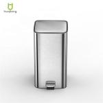 Square 11.5L Stainless Steel Soft Close Pedal Trash Bin for Living Room Office