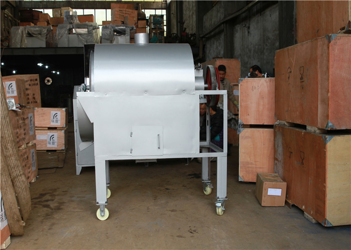 150-200 Kg Per Hr Dry Roaster Machine Variable Speed Cylinder Adaptable