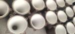 Alumina Ceramic Lined Pipe Elbows 88-96.5 mosh High Mechanical Strength
