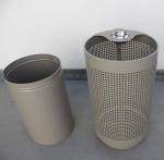 Outdoor Public 120l Garbage Can , Sustainable 32 Gallon Steel Trash Bins