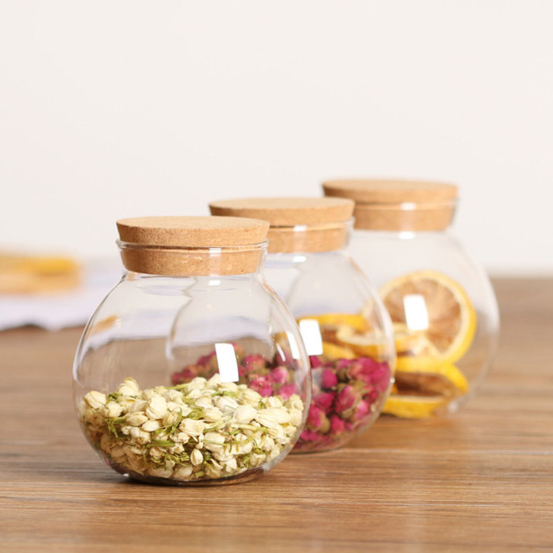 SGS Lead Free Borosilicate Glass Wide Mouth Storage Jars