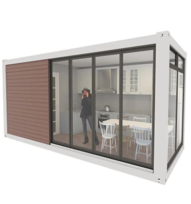 Mobile Living Made Easy 2023 Portable Folding Container House with PVC Sliding Window