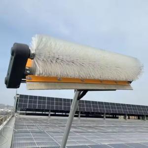 China Solar Pv Panel Cleaning Robot Rotary Brush Machine Equipment factory