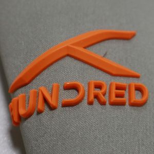 China Customizable Soft LED Flashing 3D Silicone Badge and Garment Label for Clothing on sale