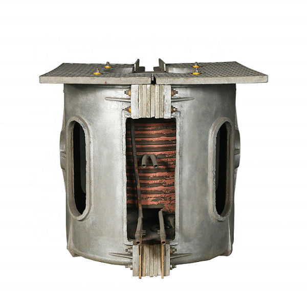 China 350kg Aluminum Induction Melting Furnace With Tilting Controller factory