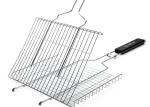 Folding Rust Proof Bbq Grilling Basket Stainless Steel Bbq Net Mesh For Fish