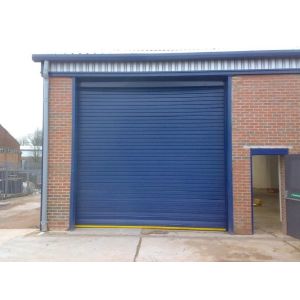 Fire Rated Insulated Roller Shutter , Galvanized steel Rolling Fire Shutter