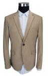 Corduroy Mens Casual Blazer Jacket Beige Office Business Adults Breathable