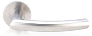 China Stainless Steel Fire Door Lever Handle EN1906 and EN1634 Satin Finish factory