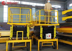 China 450kg Battery Hand Push Terrain Scissor Lift factory