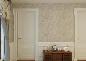 China Embossed Vinyl Waterproof Country Style Wallpaper for TV Background , Sofa Backdrop factory