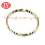 jiayang nickle color high quality aperture key ring parts
