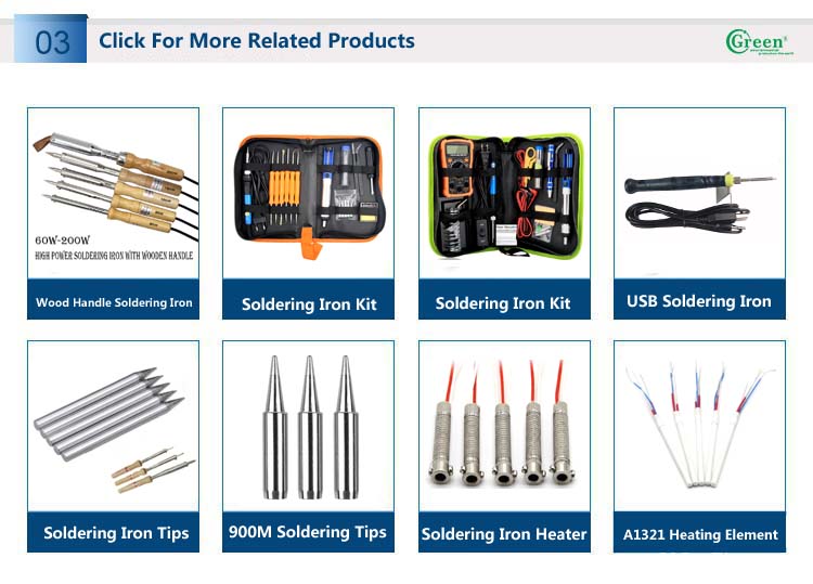 110V / 220V 80W High Temperature Soldering Iron 50-600℃ White / Black Lead Free