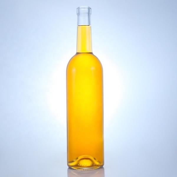 Customized Logo Glass Bottle for 750ml Long Neck Clear Flint Gin Rum Champagne