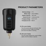 RCA 1500mah Wireless Tattoo Power Supply 5V-12V Tattoo Pen Battery