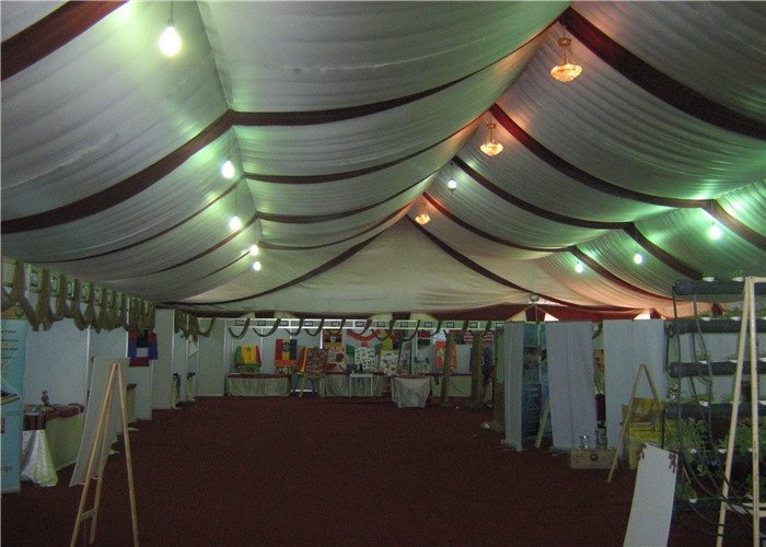 White Wind Resistant 15mx20m Marquee Tents With Air Conditioners
