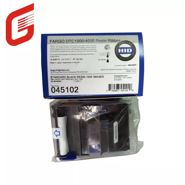 1000 Images Standard 45102 Black Ribbon for DTC1000 DTC1250e Card Printer and Durable