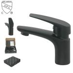acero inoxidable 304 Mezclador Colorido Del bano Del Lavabo Del Golpecito Negro