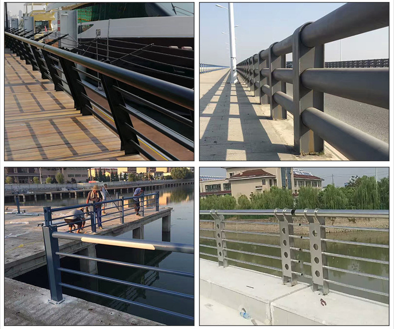 Q235 Q345 Steel Barrier Outdoor Fence Panels Bridge Guardrail For Traffic Road Safety