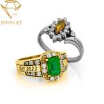 Embossed 14K Womens Class Rings